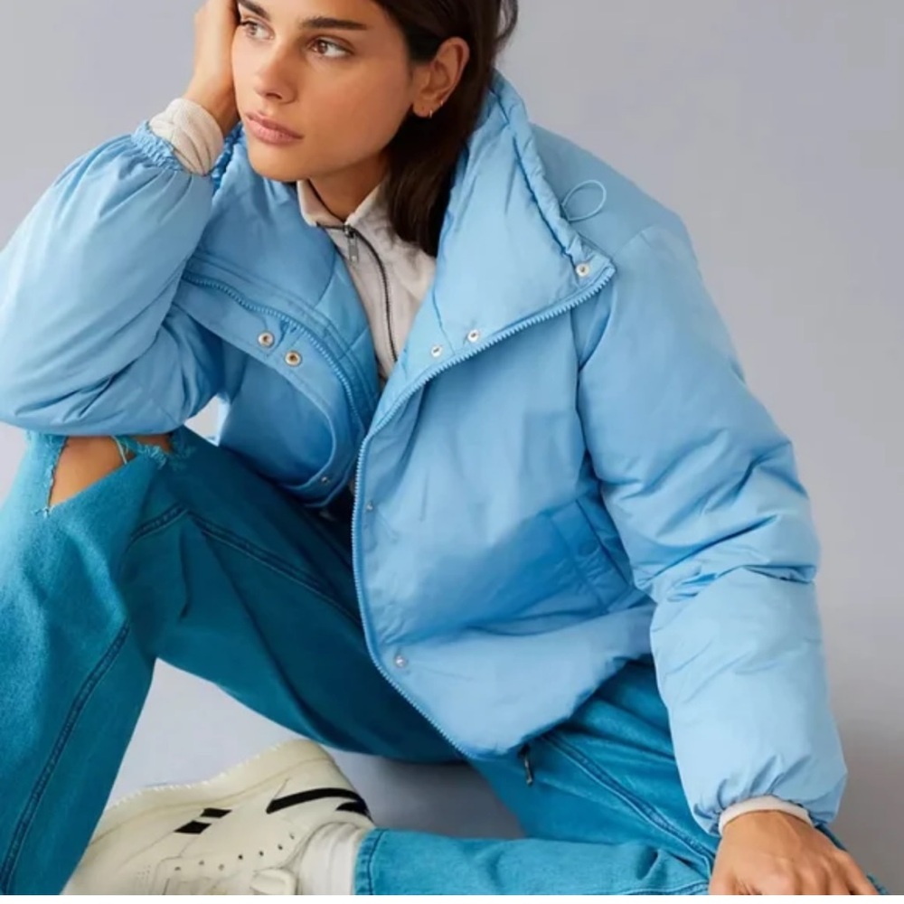 BDG Blue Puffer Jacket